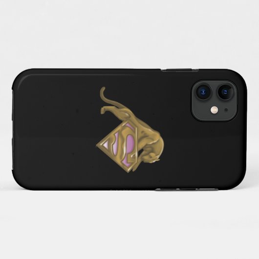 Coques Case-Mate iPhone Supergirl Golden Cat (Dos (Horizontal))