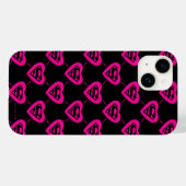 Coques Case-Mate iPhone Supergirl Hearts Motif diagonal (Verso (horizontal))