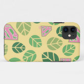 Coques Case-Mate iPhone Supergirl Leaf Motif (Dos (Horizontal))