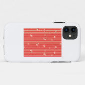 Coques Case-Mate iPhone Supergirl Leaf Motif Rouge (Dos (Horizontal))