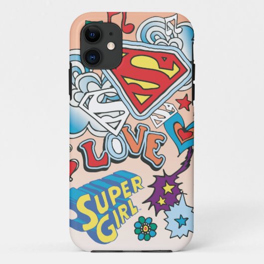 Coques Case-Mate iPhone Supergirl Love (Dos)