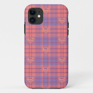 Coque iPhone 11 Supergirl Motif rose et violet