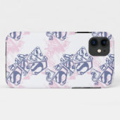 Coques Case-Mate iPhone Supergirl Motif rose et violet 2 (Dos (Horizontal))