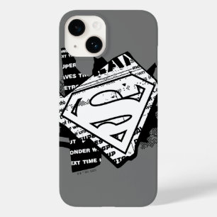 Coque Pour iPhone 14 Supergirl Newsprint S-Shield