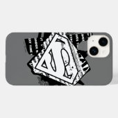 Coques Case-Mate iPhone Supergirl Newsprint S-Shield (Verso (horizontal))