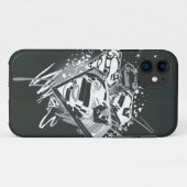 Coques Case-Mate iPhone Supergirl noir et blanc (Dos (Horizontal))