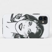 Coques Case-Mate iPhone Supergirl noir et blanc dessin 2 (Dos (Horizontal))