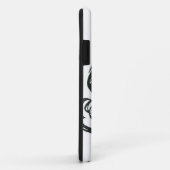 Coques Case-Mate iPhone Supergirl noir et blanc dessin 2 (Dos/Droite)