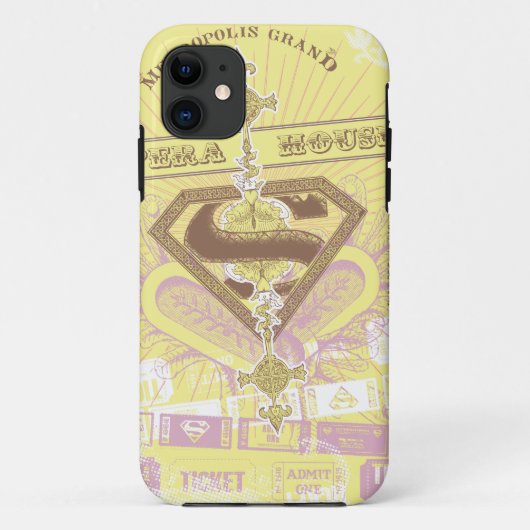Coques Case-Mate iPhone Supergirl Opera House Jaune (Dos)