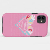 Coques Case-Mate iPhone Supergirl Paix et amour rose (Dos (Horizontal))