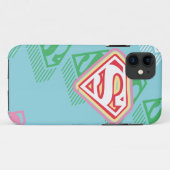 Coques Case-Mate iPhone Supergirl Pastel Repeat Pattern (Dos (Horizontal))