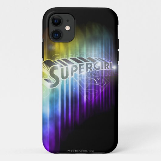 Coques Case-Mate iPhone Supergirl Rainbow (Dos)