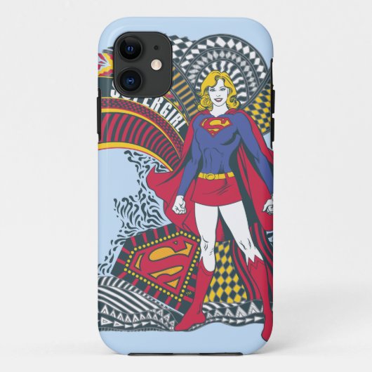 Coques Case-Mate iPhone Supergirl Random World 1 (Dos)