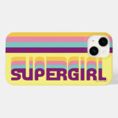 Coques Case-Mate iPhone Supergirl Retro Colorshift Graphic (Verso (horizontal))