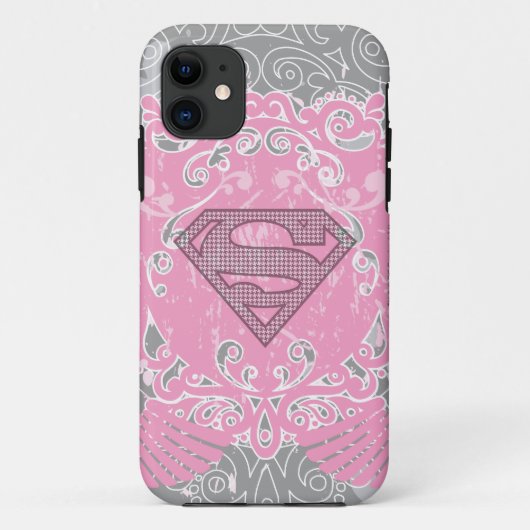 Coques Case-Mate iPhone Supergirl rose aile design (Dos)