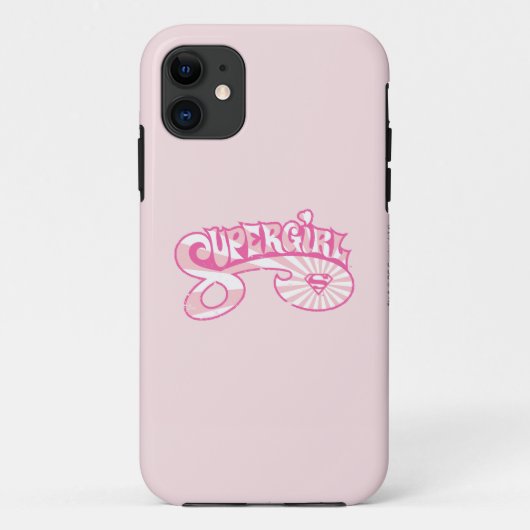 Coques Case-Mate iPhone Supergirl Rose Logo Star Burn (Dos)
