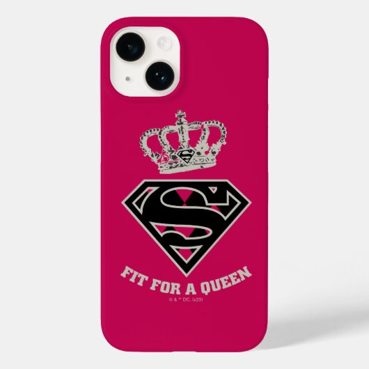 Coques Case-Mate iPhone Supergirl S-Shield "Adapté Pour Une Reine" (Verso)