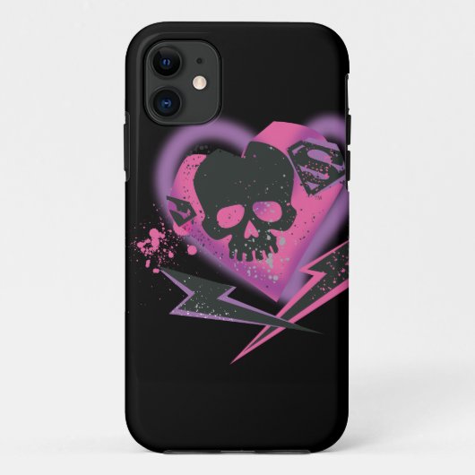 Coques Case-Mate iPhone Supergirl Skuls et Lightning (Dos)