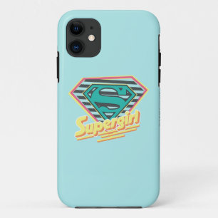 Coques Pour iPhone Supergirl Striped Logo