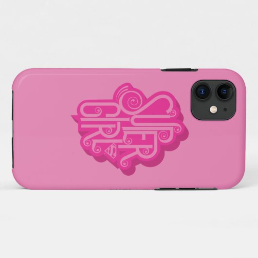 Coques Case-Mate iPhone Supergirl Swirl 2 (Dos (Horizontal))