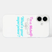 Coques Case-Mate iPhone Superhero mignonne sage-femme (Verso (horizontal))