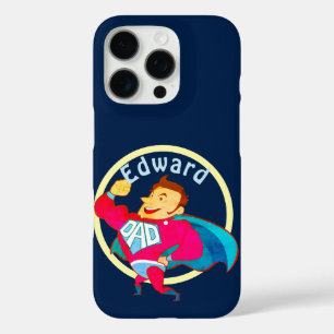 Coques iPhone 16 Pro Superhero papa personnalisé