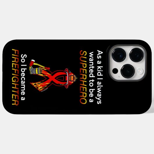 Coques Case-Mate iPhone SUPERHERO...Pompier (Verso (horizontal))