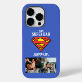 Coques Case-Mate iPhone Superman | "Ce Super Papa Appartient À" (Verso)
