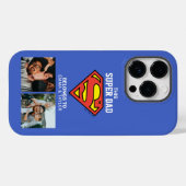 Coques Case-Mate iPhone Superman | "Ce Super Papa Appartient À" (Verso (horizontal))