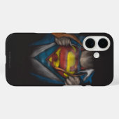 Coques Case-Mate iPhone Superman | Esquisse de révélation de la poitrine c (Verso (horizontal))