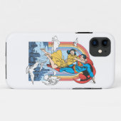 Coques Case-Mate iPhone Superman & Lois en jaune (Dos (Horizontal))