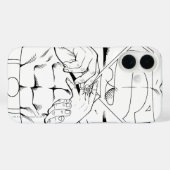 Coques Case-Mate iPhone Superman noir et blanc 3 (Verso (horizontal))