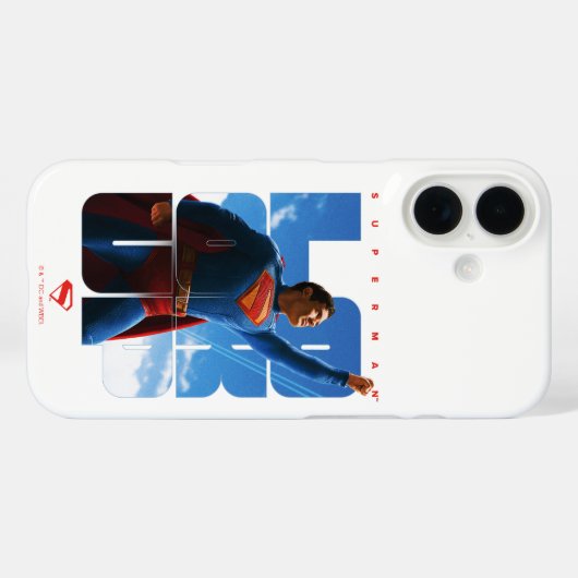 Coques Case-Mate iPhone Superman regarde Pose (Verso (horizontal))
