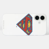 Coques Case-Mate iPhone Superman S-Shield | Bleu Plan - Logo (Verso (horizontal))