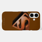 Coques Case-Mate iPhone Superman S-Shield | Logo Grainy 3D (Verso (horizontal))