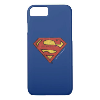 Coques Pour iPhone Superman S-Shield | Logo Grunge Black Outline