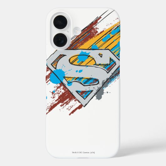 Coques Case-Mate iPhone Superman S-Shield | Logo Paint Streaks (Verso)
