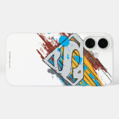 Coques Case-Mate iPhone Superman S-Shield | Logo Paint Streaks (Verso (horizontal))