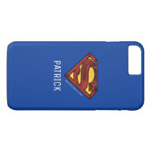 Coques Case-Mate iPhone Superman S-Shield | Logo rouge foncé | Ajouter un  (Dos (Horizontal))