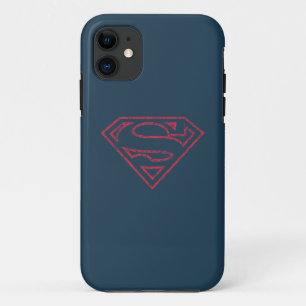 Coque iPhone 11 Superman S-Shield   Red Outline Logo