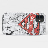 Coques Case-Mate iPhone Superman Stylisé | Logo comique découpé (Dos (Horizontal))