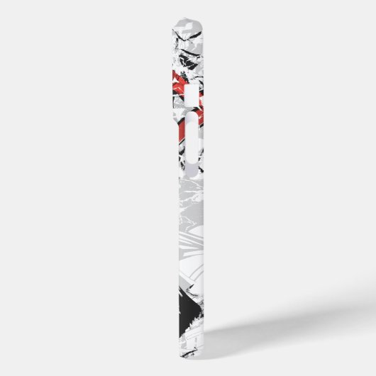 Coques Case-Mate iPhone Superman Stylisé | Logo comique découpé (Verso / Gauche)