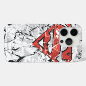 Coques Case-Mate iPhone Superman Stylisé | Logo comique découpé (Verso (horizontal))