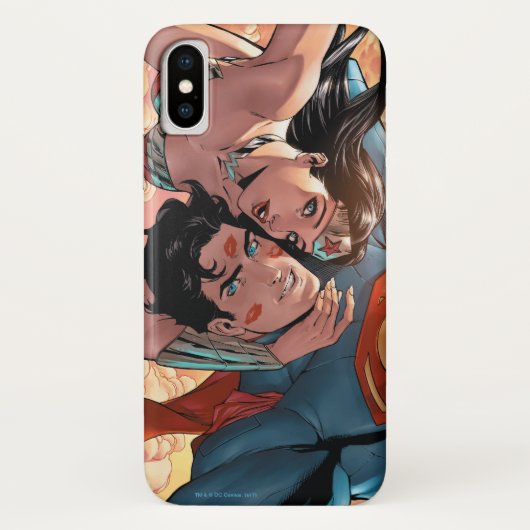 Coques Case-Mate iPhone Superman/Wonder Woman Couverture comique #11 Varia (Dos)