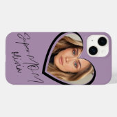 Coques Case-Mate iPhone SuperMOM Photo Elegant Moderne violet (Verso (horizontal))