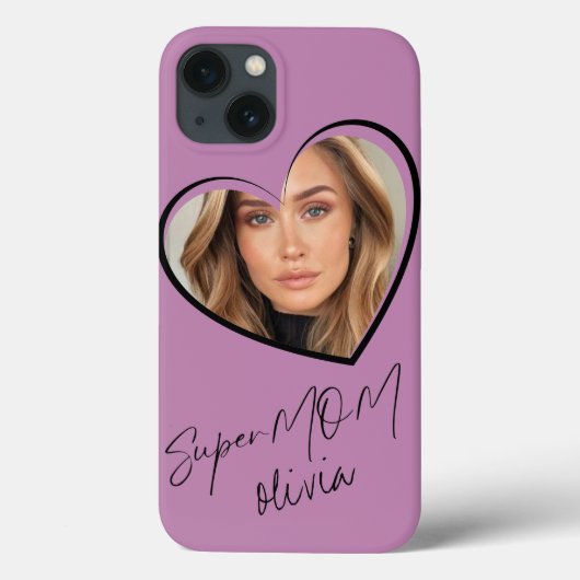 Coques Case-Mate iPhone SuperMOM photo élégant rose moderne (Verso)