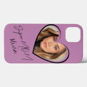 Coques Case-Mate iPhone SuperMOM photo élégant rose moderne (Verso (horizontal))
