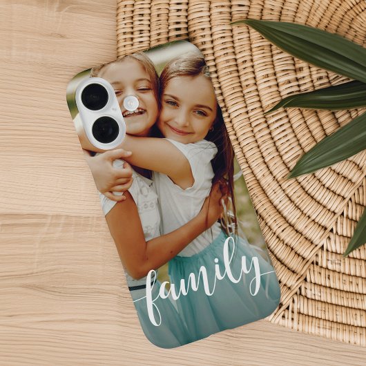 Coques Case-Mate iPhone Superposition de script de famille | Photo
