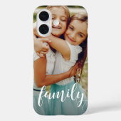 Coques Case-Mate iPhone Superposition de script de famille | Photo (Verso)