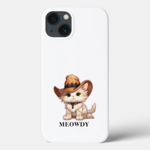 Case-Mate iPhone Case Surcharge de laideur Meowdy Western Cat